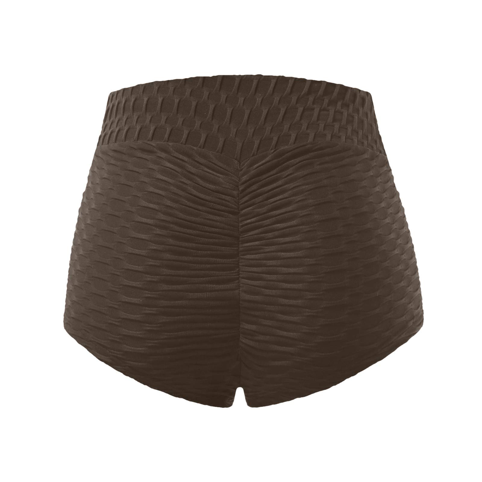 Kcocoo Women's High Waisted Yoga Shorts - Solid Color Butt Lifting Tights with Tummy Control for Workout, Running & Biking | Perfect for Gym, Pilates & Outdoor Sports