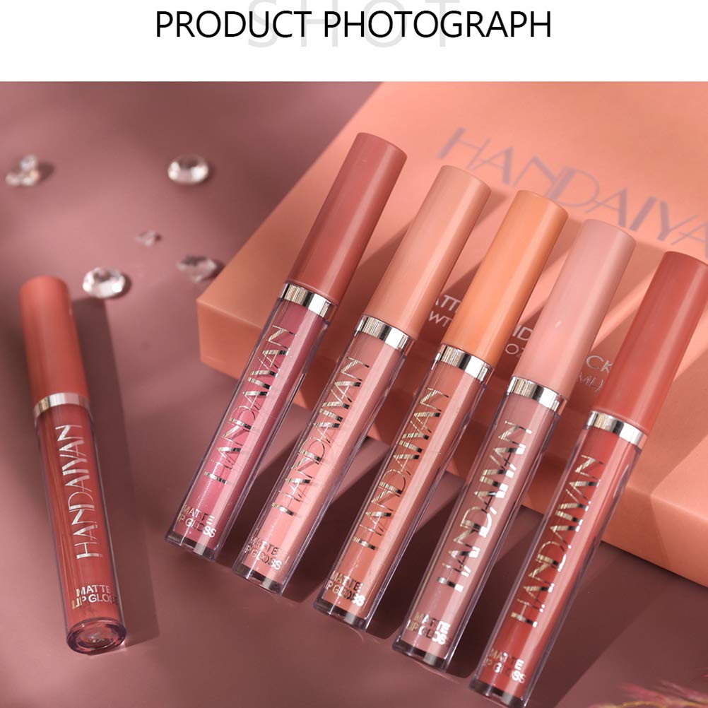 6pcs Matte Liquid Lipstick Set for Women - Waterproof, Long Lasting Lip Gloss - Perfect for Daily Wear, Parties & Special Occasions