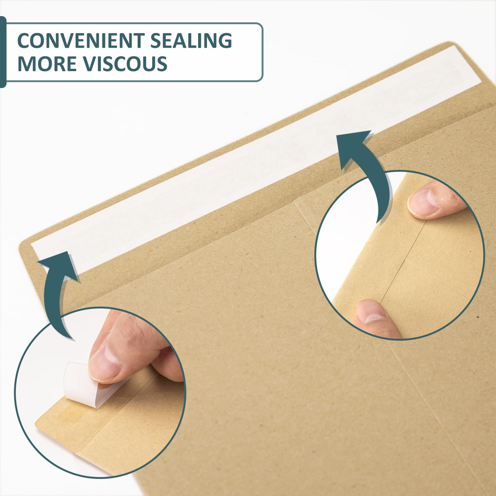 120-Pack 6x9 Inches Self-Sealing Catalog Envelopes - Manila Security Mailing Envelopes for Letters, Invitations & Documents | Printable, 120g Brown Kraft Paper | Perfect for Business Mailings, Wedding Invitations & Office Organization