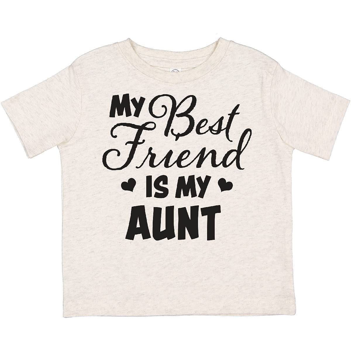 My Best Friend is My Aunt with Hearts Toddler T-Shirt - Perfect for Family Bonding and Casual Outings