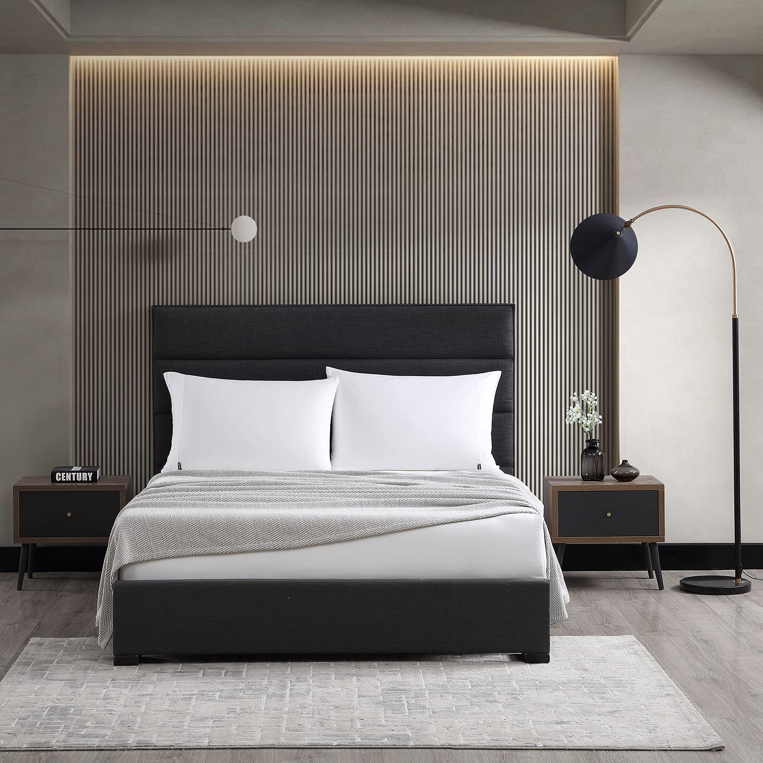 Vera Wang Twin Size Blanket - Breathable 100% Cotton Chenille Pique Bedding Set, Medium Weight All Season Comforter (Grey) - Perfect for Bedroom, Guest Room, Dorm & Cozy Home Decor