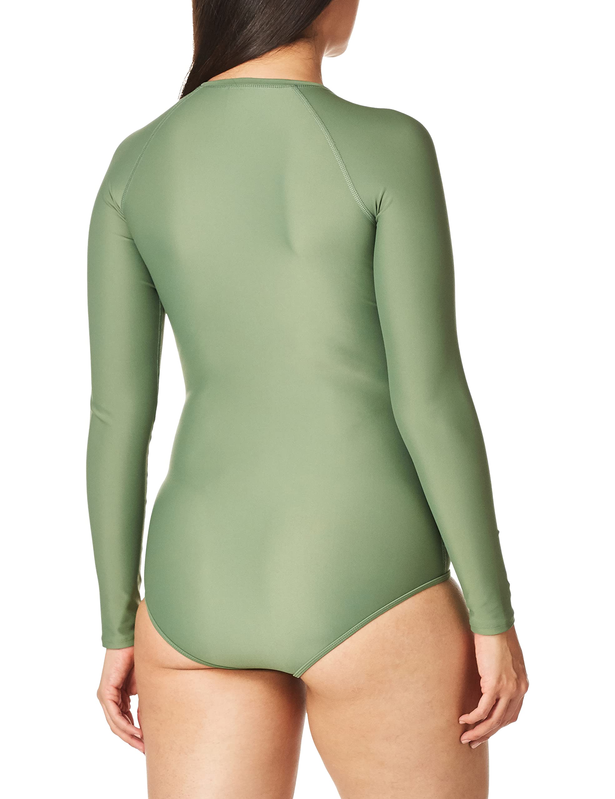 Body Glove Women's One Piece Swimsuit - Long Sleeve Zip Front Paddle Suit with UPF Protection for Surfing, Swimming & Water Sports