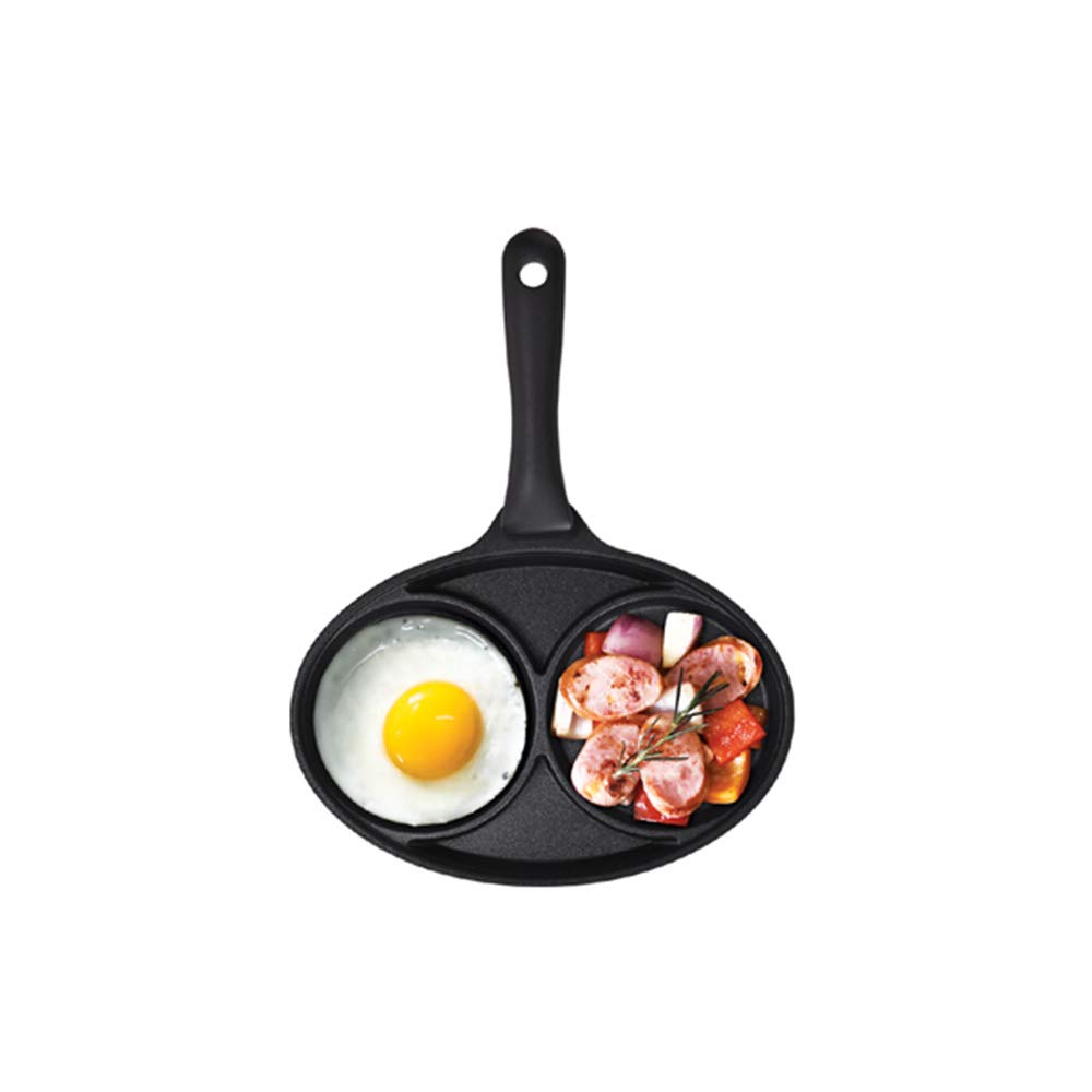 2-Piece Non-Stick Coated Egg Frying Pan Set - Perfect for Breakfast, Omelets & Scrambled Eggs - Durable & Easy to Clean Cookware for Home Kitchen