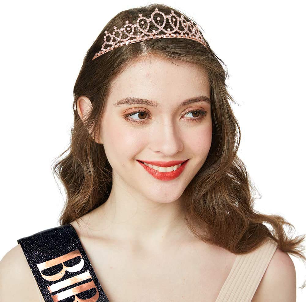 Birthday Girl Sash & Rhinestone Tiara Set - Sparkling Birthday Party Accessories for Women | Perfect for Bachelorette Parties, Birthday Celebrations & Special Occasions
