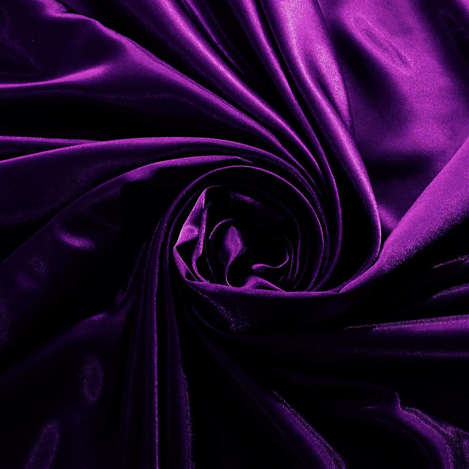 Ahmedani 6-Piece Queen Size Linen Satin Bedding Set - 1 Duvet Cover, 1 Fitted Sheet & 4 Pillow Cases (Purple) | Ultra Soft Luxury Sheets for Bedroom Decor & Hotel Style Comfort