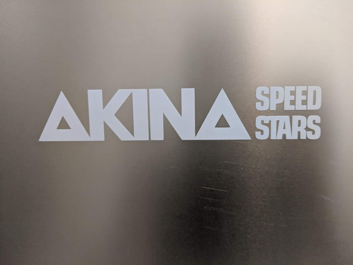 Fprqlyze AKINA Speed Stars Initial D Vinyl Decal Sticker - Waterproof Car Bumper & Laptop Decoration - Perfect for Anime Fans, JDM Enthusiasts, and Drifting Lovers