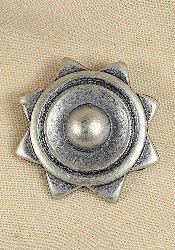 Antique Silver Rivet Plate for Furniture & DIY Projects - Sirius Style Home Decor Accent for Cabinets, Drawers & More