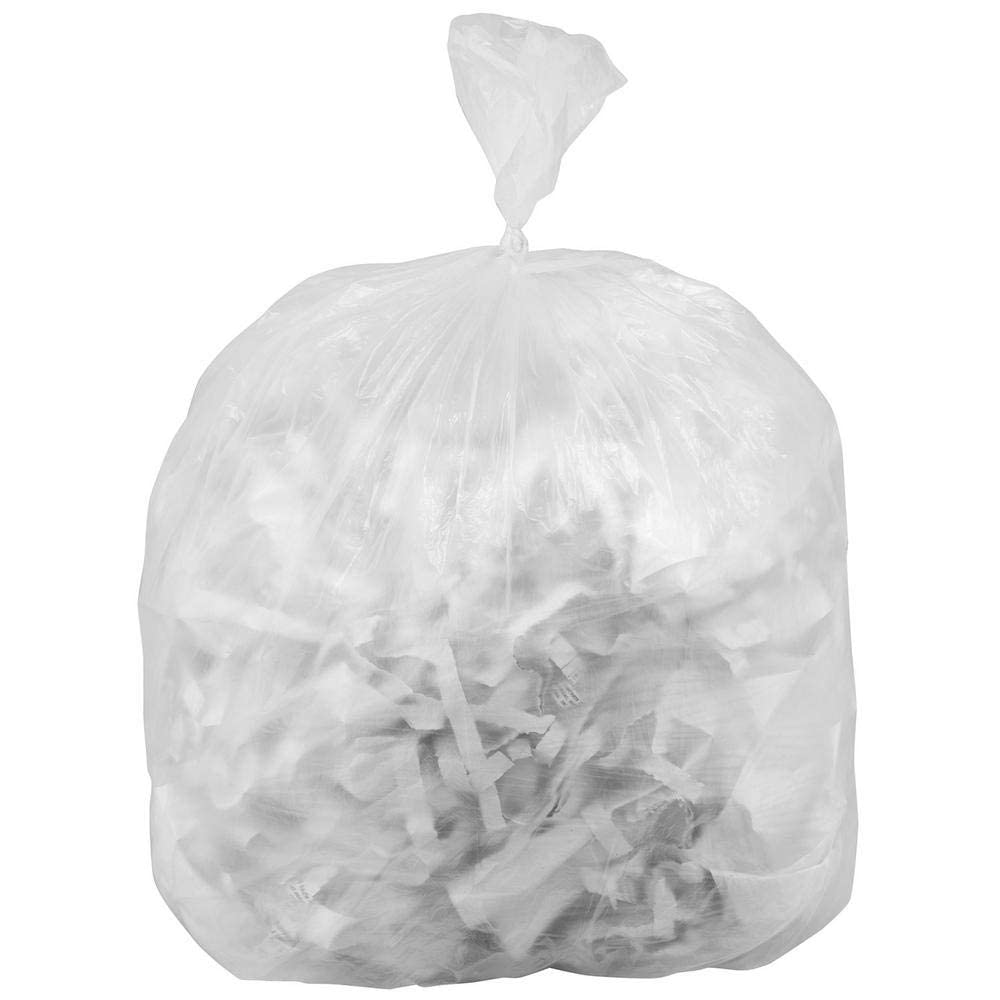 8 Gallon Trash Bags - 75 Count Small to Medium Clear Plastic Garbage Bags (24