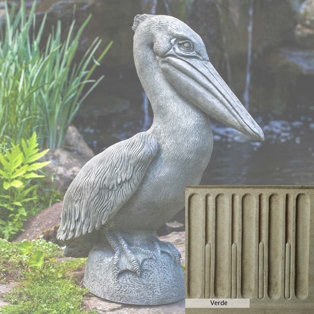 Campania International Pelican Statue - Elegant Outdoor Garden Decor for Patio, Poolside & Coastal Home Decor