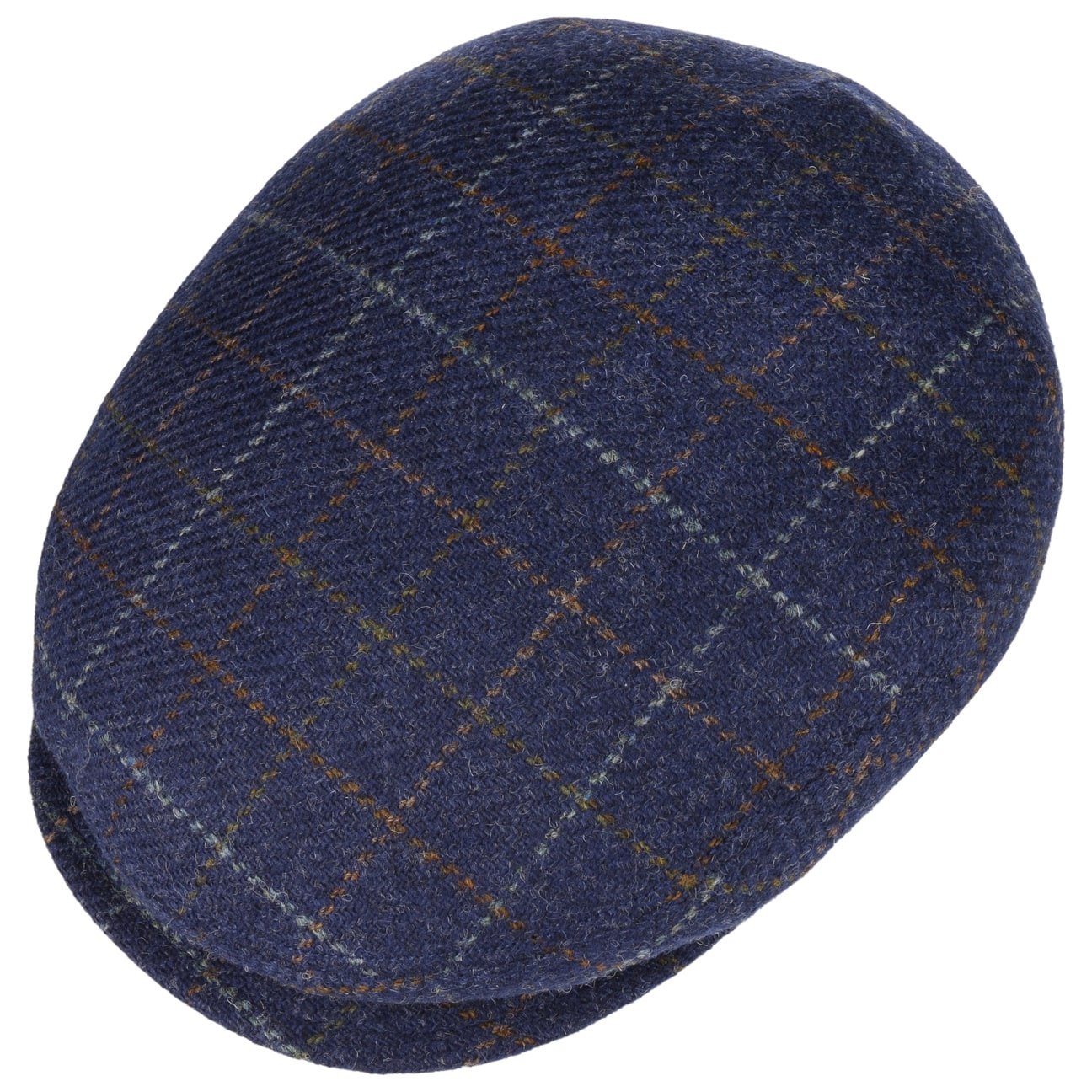 Bailey 1922 Lord Windowpane Plaid Flat Cap - Classic Wool Ivy Hat for Men | Perfect for Outdoor Activities, Golf, and Casual Wear