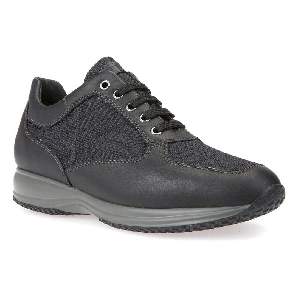 Geox Men's Happy A Low Top Sneakers - Breathable Casual Shoes for Walking, Running & Everyday Wear - Lightweight Comfortable Footwear for Men