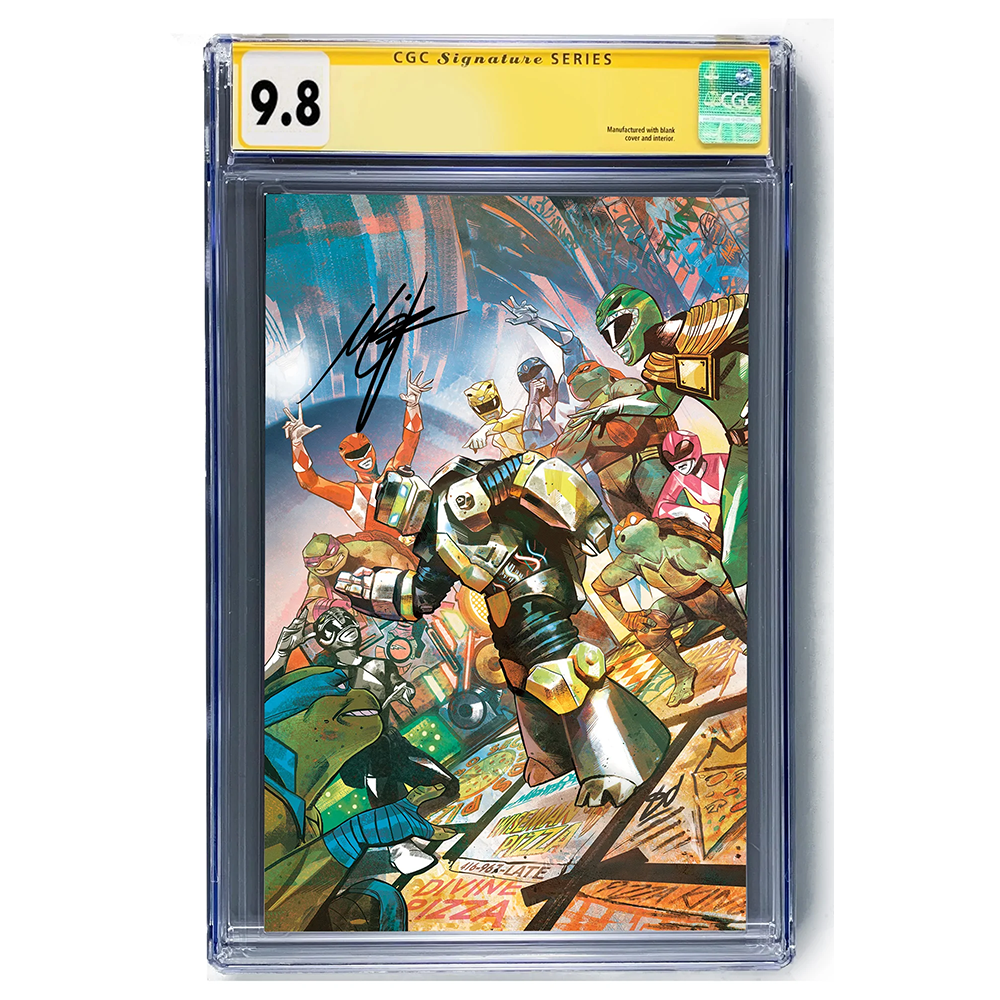 Mighty Morphin Power Rangers vs Teenage Mutant Ninja Turtles #1 Metalhead Exclusive Variant Comic - Collectible Action Figure for Fans & Display - Perfect for Comic Conventions, Shelves & Gift Giving