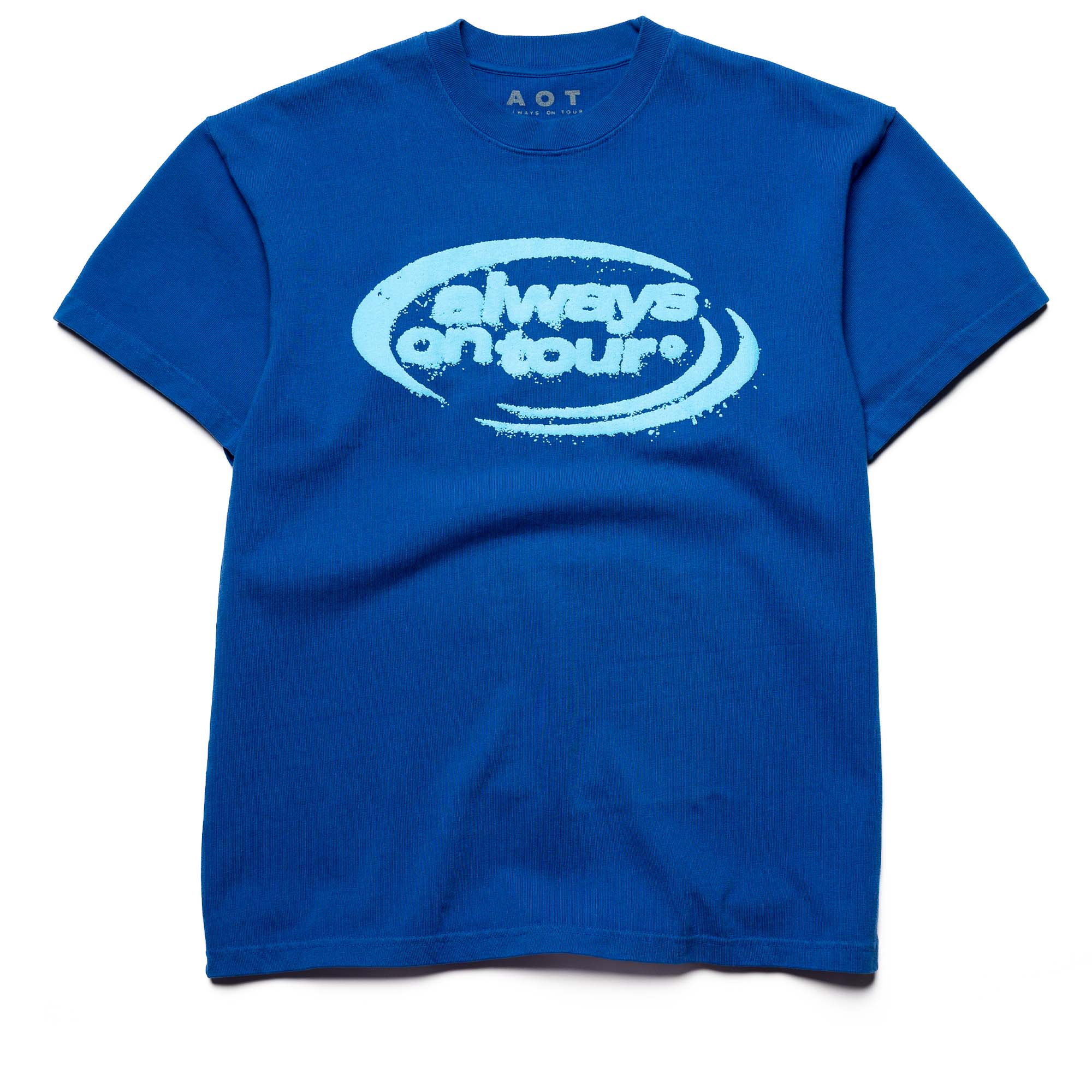 Always On Tour Spinner Tee - Blue Casual T-Shirt for Travel & Everyday Wear | Comfortable Men's & Women's Fashion Top