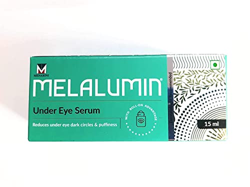 Melalumin Under Eye Serum - 15ml Dark Circle Treatment for Brightening & Hydration - BHR-523 | Reduce Puffiness & Fine Lines for Day & Night Skincare Routine