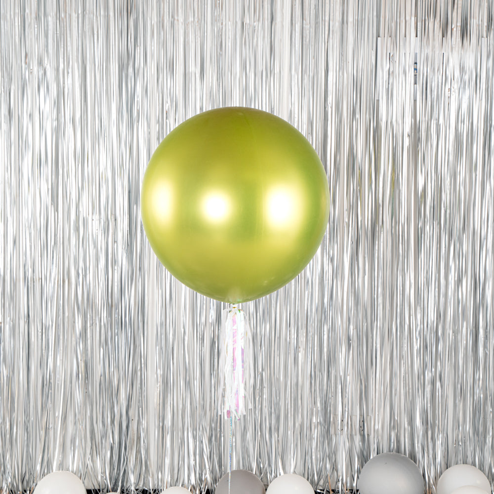 Eco-Friendly Metallic Green Latex Balloons - 36 Inch, 10 Count Box - Perfect for Birthday Parties, Baby Showers & Wedding Decorations