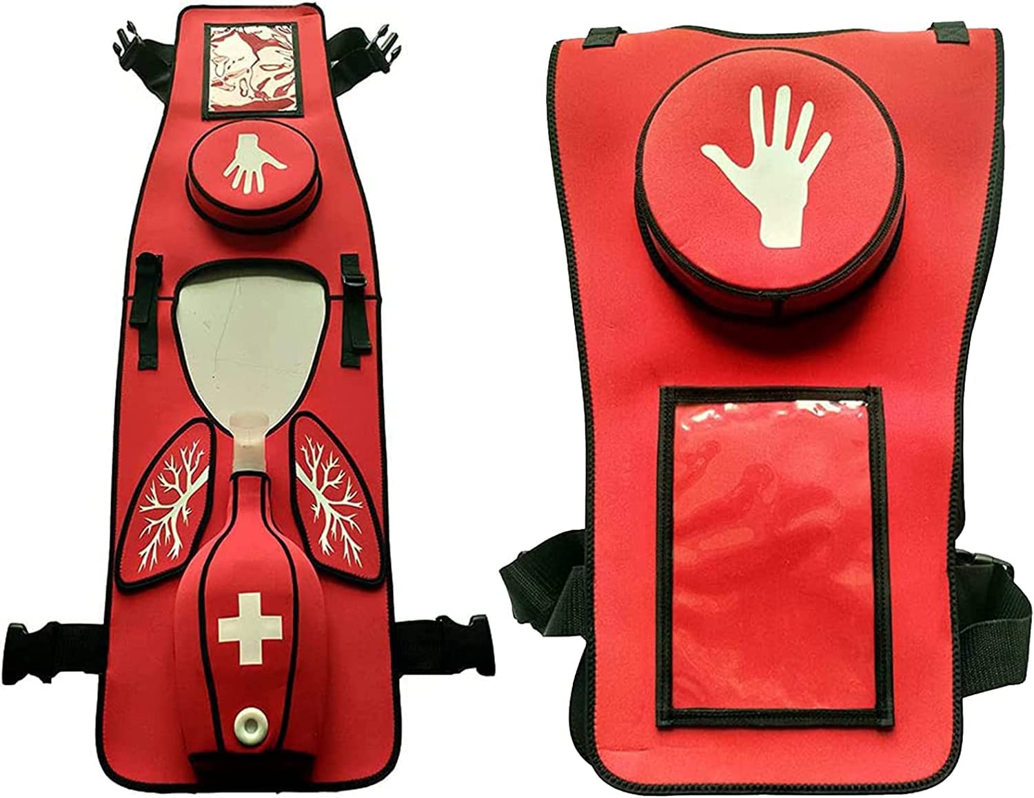 UIGJIOG Anti-Choking Training Vest - First Aid Suffocation Rescue Practice Wear for Adults with Back Slap - Airway Obstruction Simulator for CPR & Emergency Response Training (Home, School & Workplace Safety)