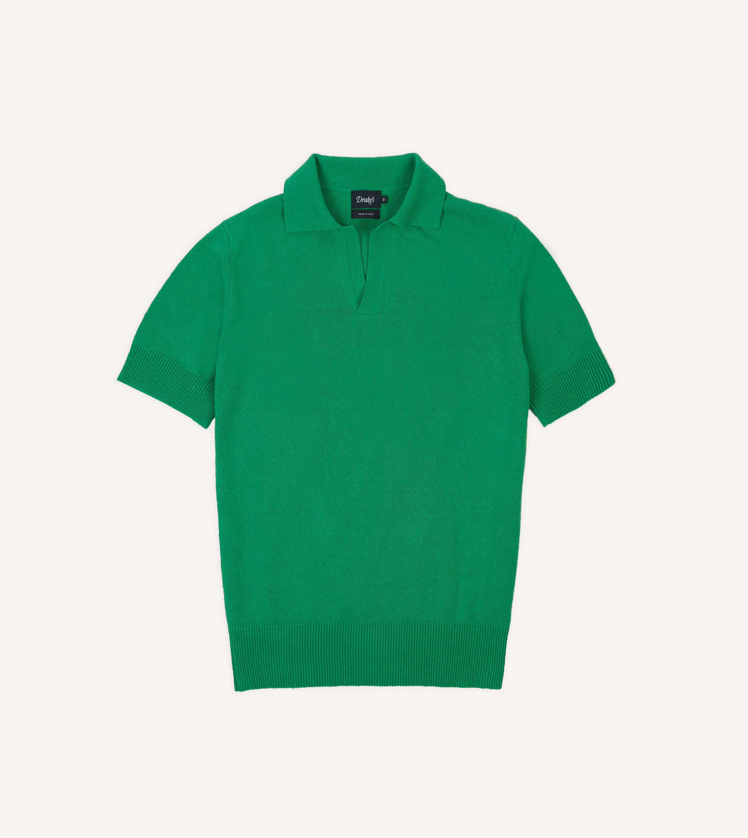 Premium Green Knitted Silk Short Sleeve Polo Shirt for Men - Breathable & Comfortable Summer Casual Wear for Office, Golf & Outdoor Activities