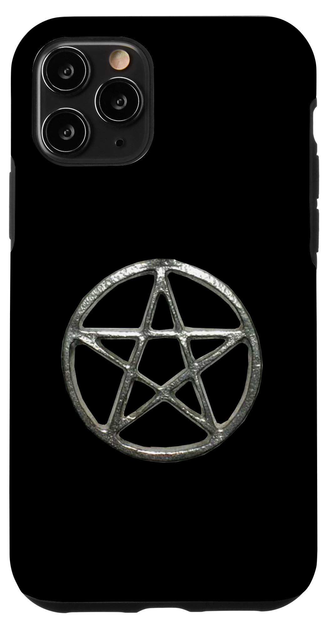 iPhone 11 Pro Case - Premium Gray Wiccan Pentagram Design, Shockproof & Scratch-Resistant Phone Cover for Protection | Perfect for Pagan, Wiccan & Occult Enthusiasts
