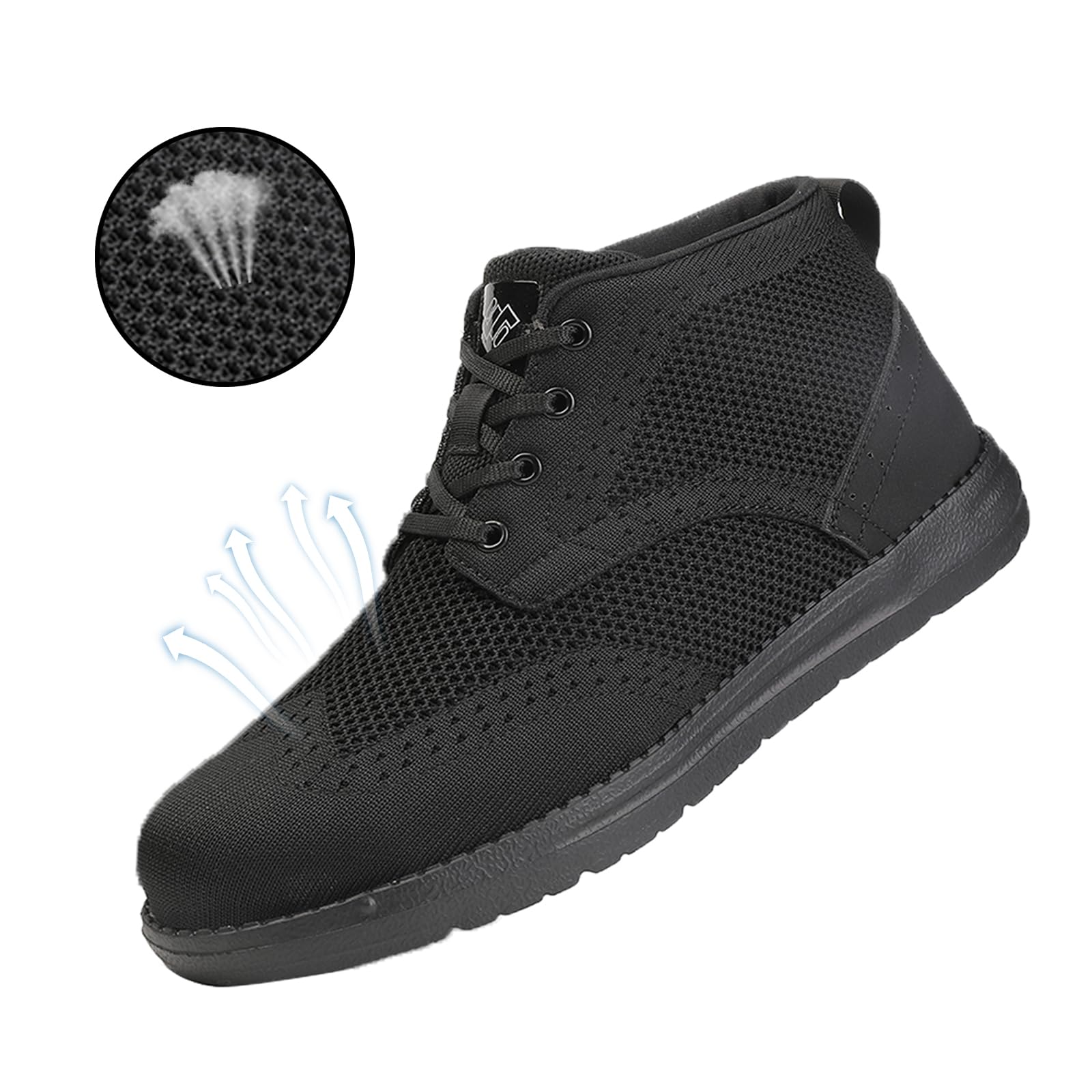 **NIFOFISE Steel Toe Work Shoes for Men & Women - High-Cut, Slip-Resistant, Lightweight & Breathable Safety Sneakers for Construction & Industrial Use - Durable Wide Fit Work Boots for Comfort & Protection**    *(Use Cases: Ideal for construction workers, warehouse staff, mechanics, and industrial professionals needing reliable safety footwear.)*
