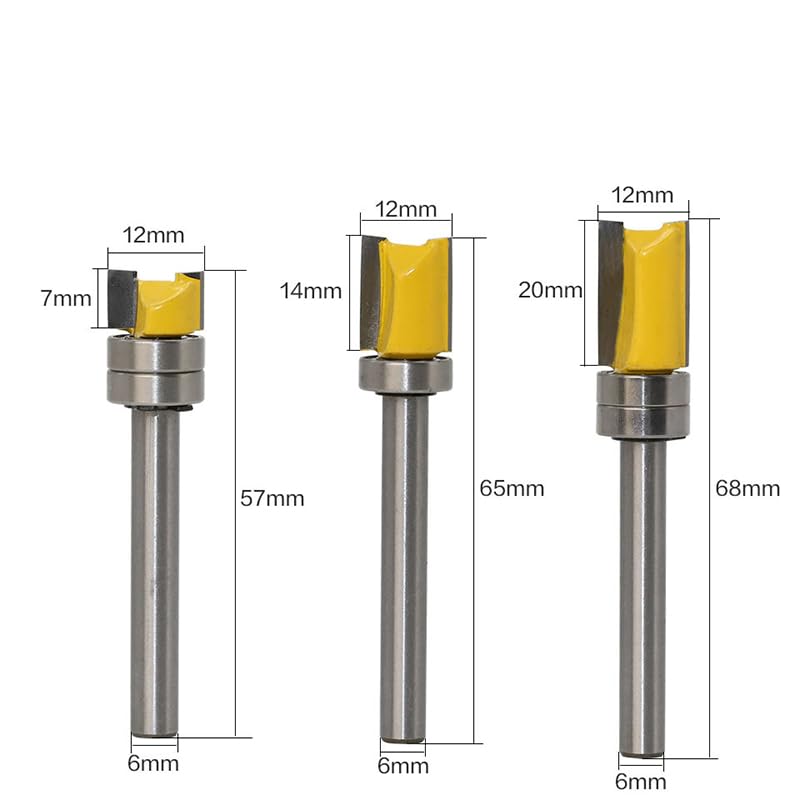 3PCS Carbide End Mill Set for Wood, Aluminum, Steel & Titanium - High Speed Milling Cutter Drill Bits with Straight Shank - Perfect for CNC Routing, Metalworking & Woodworking Projects