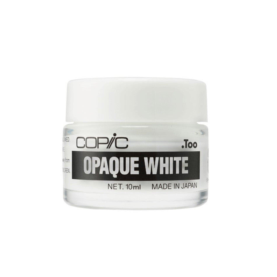 Copic Opaque White 10ml - Premium White Ink for Artists & Illustrators - Perfect for Highlighting, Touch-ups & Mixed Media Art Projects