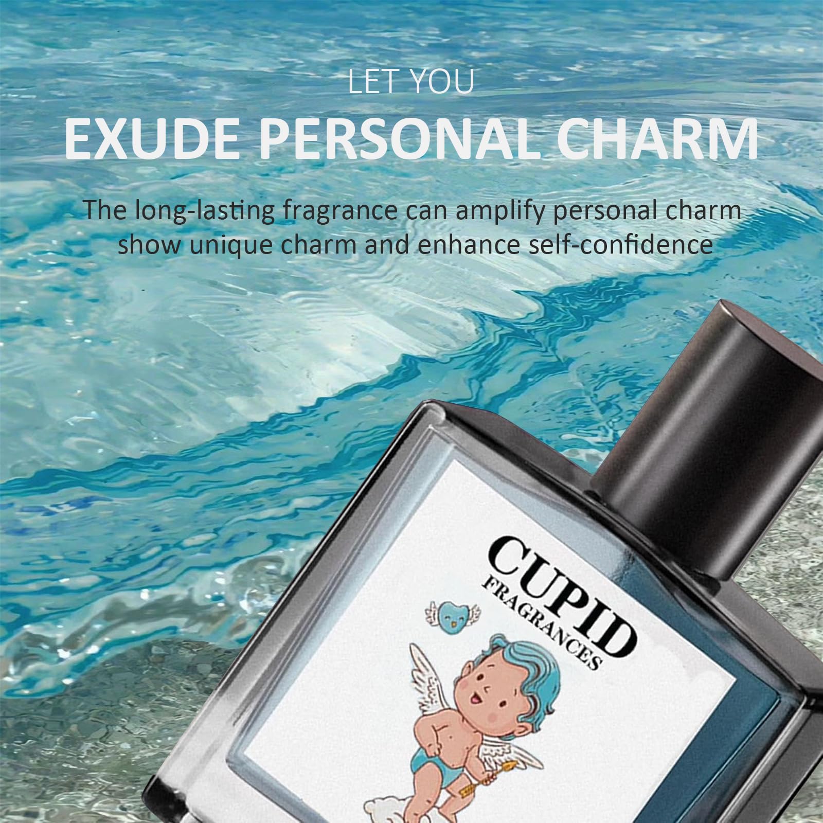 Cupid Hypnosis 2.0 Cologne for Men - Pheromone Attraction Scent, Long-Lasting Fragrance | Perfect for Date Night, Romantic Occasions & Everyday Confidence Boost