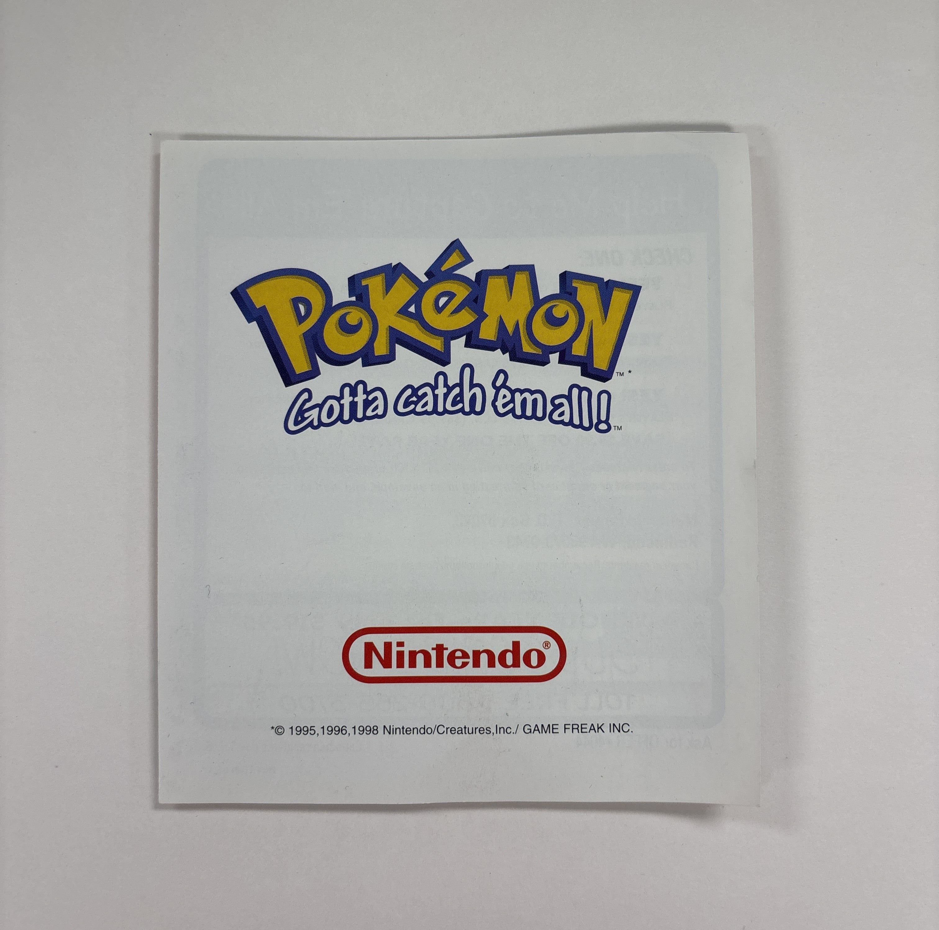 Original Pokemon Blue Version Game Boy Box & Inserts Only (No Game or Manual) - Perfect for Collectors & Display, Retro Gaming Memorabilia