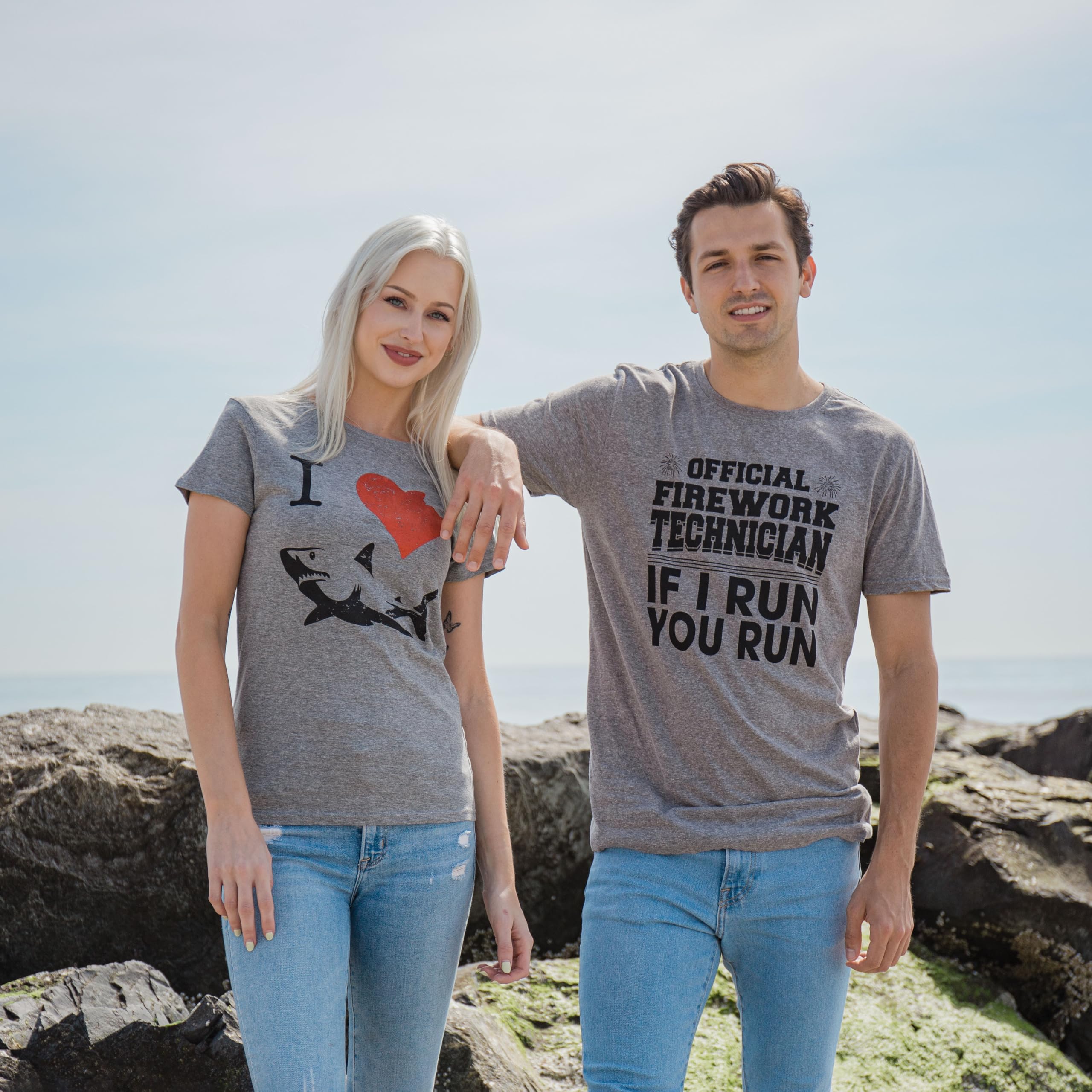Funny 4th of July T-Shirts for Men - Firework & Firecracker Graphic Novelty Tees - Perfect for Independence Day Parties & Patriotic Celebrations