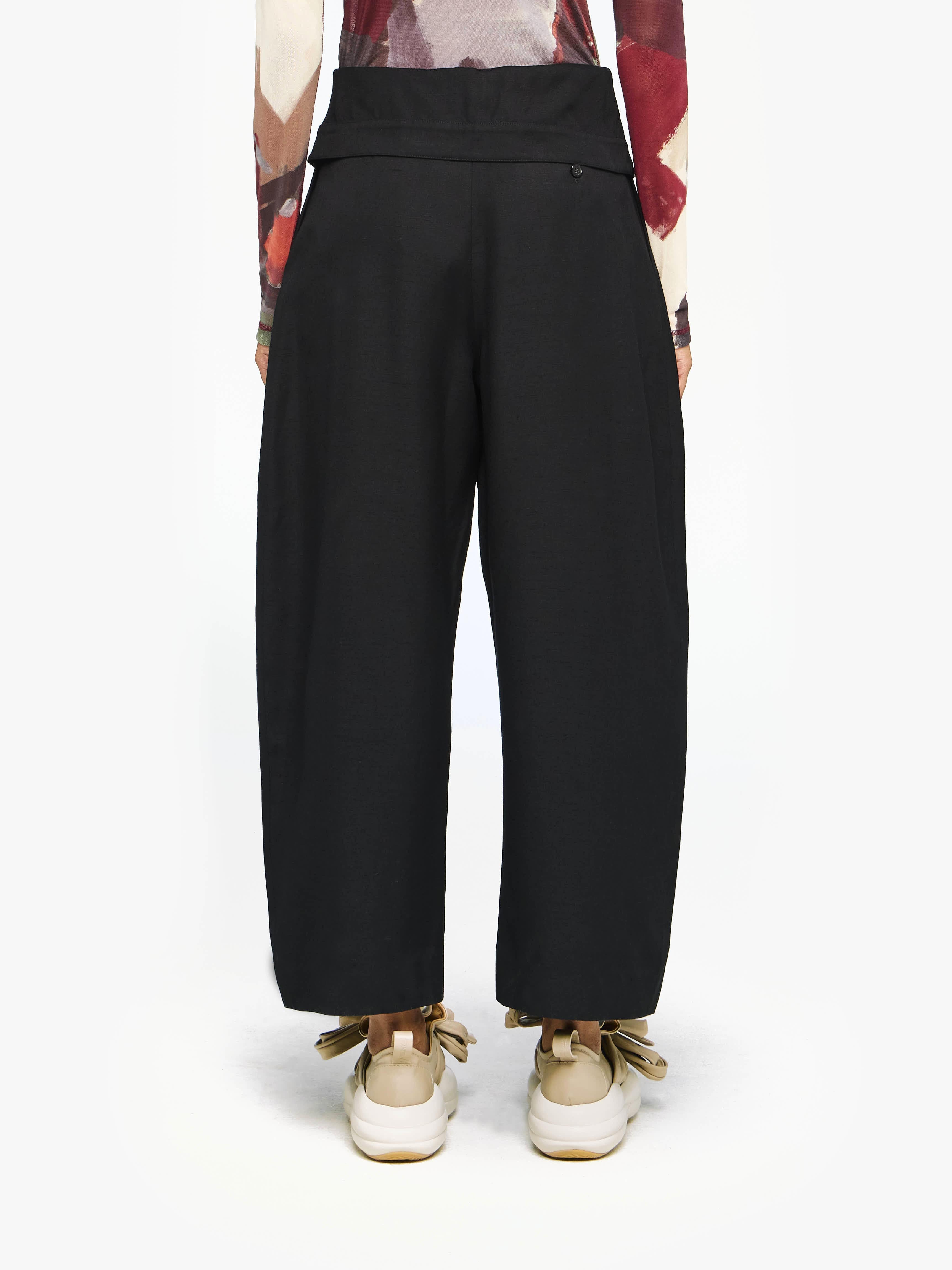 Stylish Fold Over Trousers for Women - High Waist Comfortable Yoga Pants - Perfect for Workout, Lounge & Travel