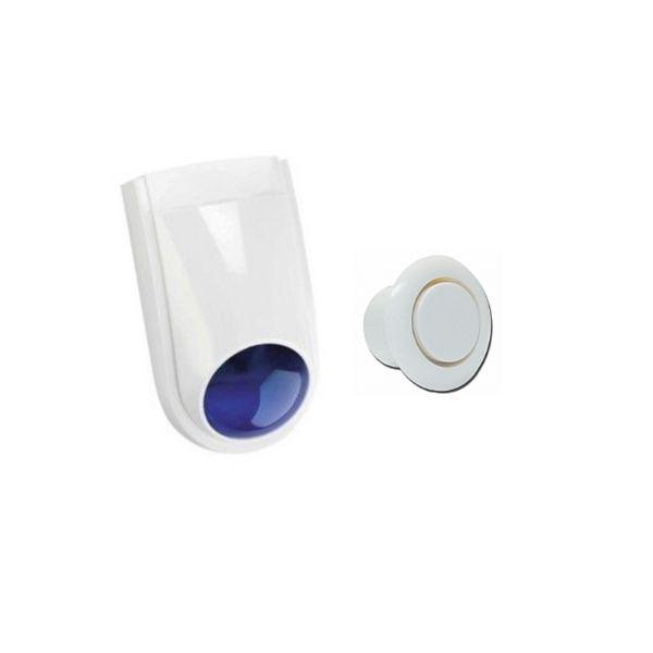 Bosch Solution 3000 Wireless Home Security Alarm System Kit - Includes 2 Tritech Detectors & 7 Touchscreen Keypads with Stainless Steel Remotes | Ideal for House, Apartment & Business Protection