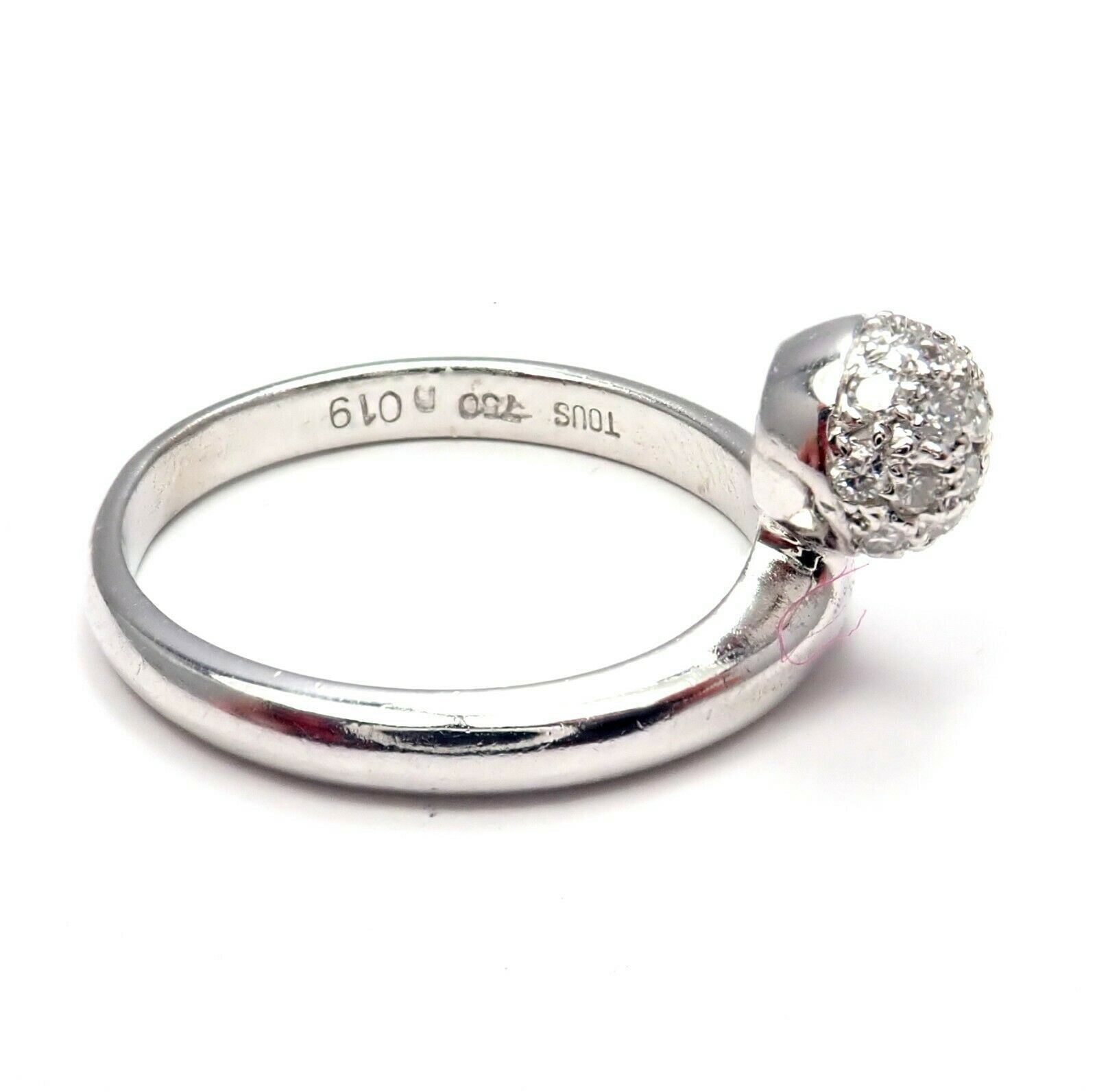 18K White Gold Diamond Ring by Tous - 5.25 Carat Elegant Jewelry for Engagement, Wedding & Anniversary Gifts