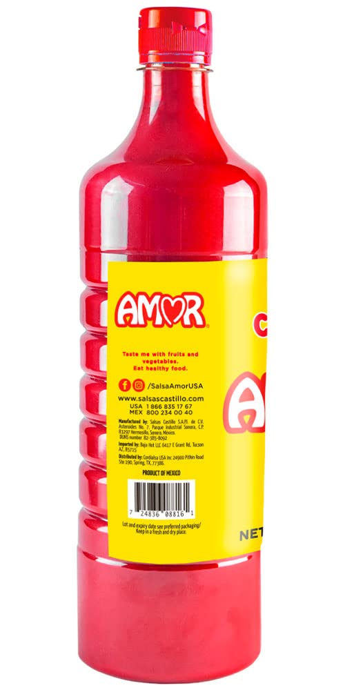 Spicy Amor Chamoy Sauce - Bittersweet Flavor for Fruits, Snacks & Drinks
