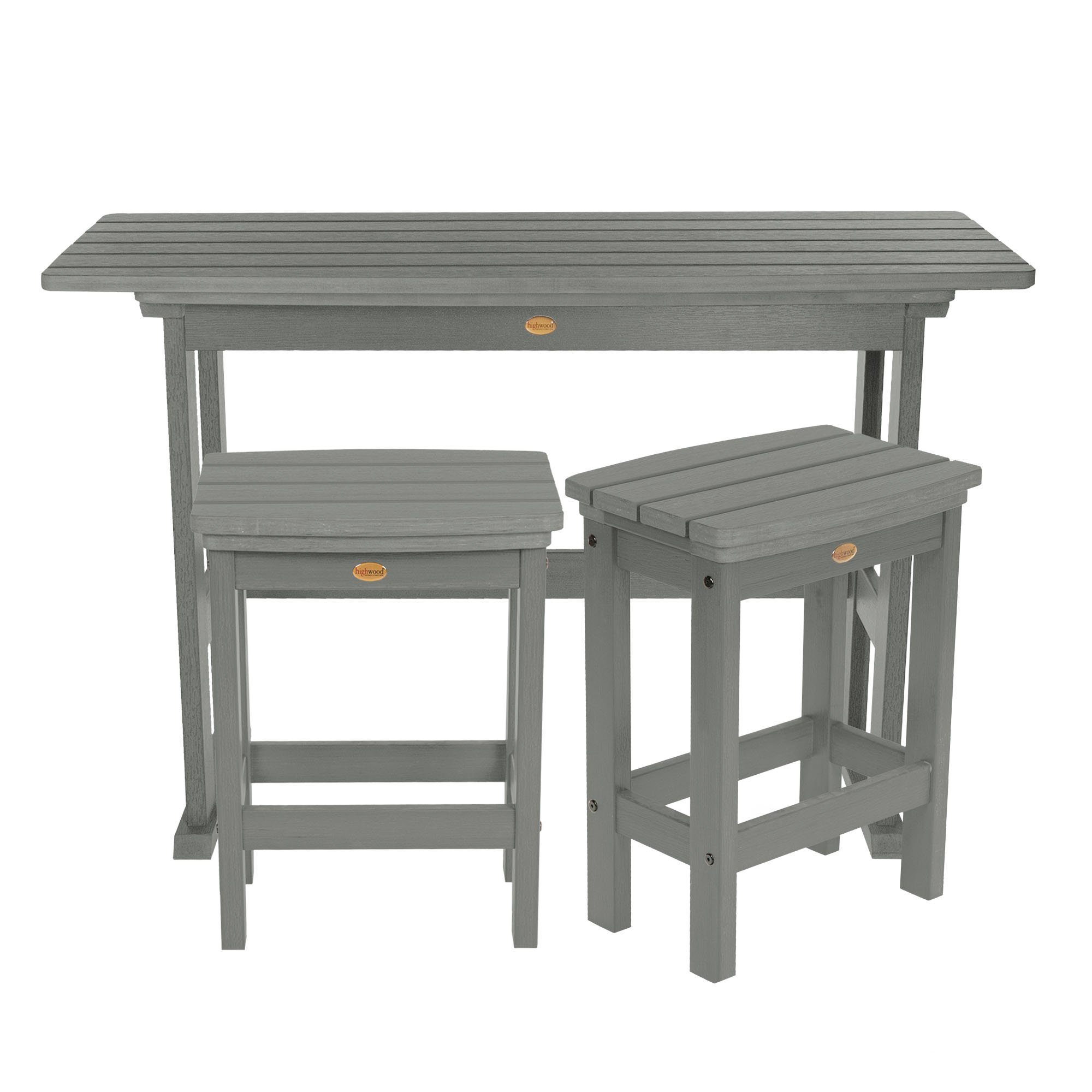 Lehigh 3-Piece Counter Height Balcony Patio Set - Outdoor Bistro Table and Chairs for Small Spaces, Perfect for Apartments, Decks & Gardens