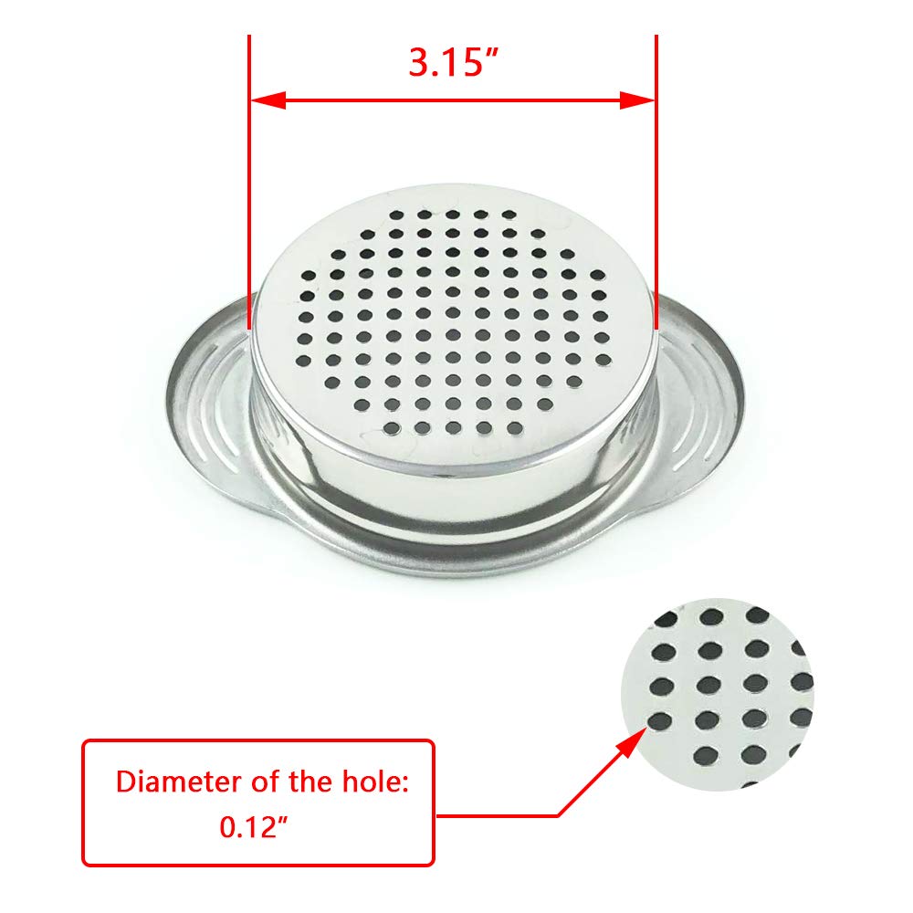 Premium 304 (18/8) Stainless Steel Can Strainer & Colander - Dishwasher Safe, Food Grade, Easy to Clean - Perfect for Tuna, Vegetables, and Pasta Draining - Eco-Friendly Kitchen Essential for Home Cooking & Meal Prep
