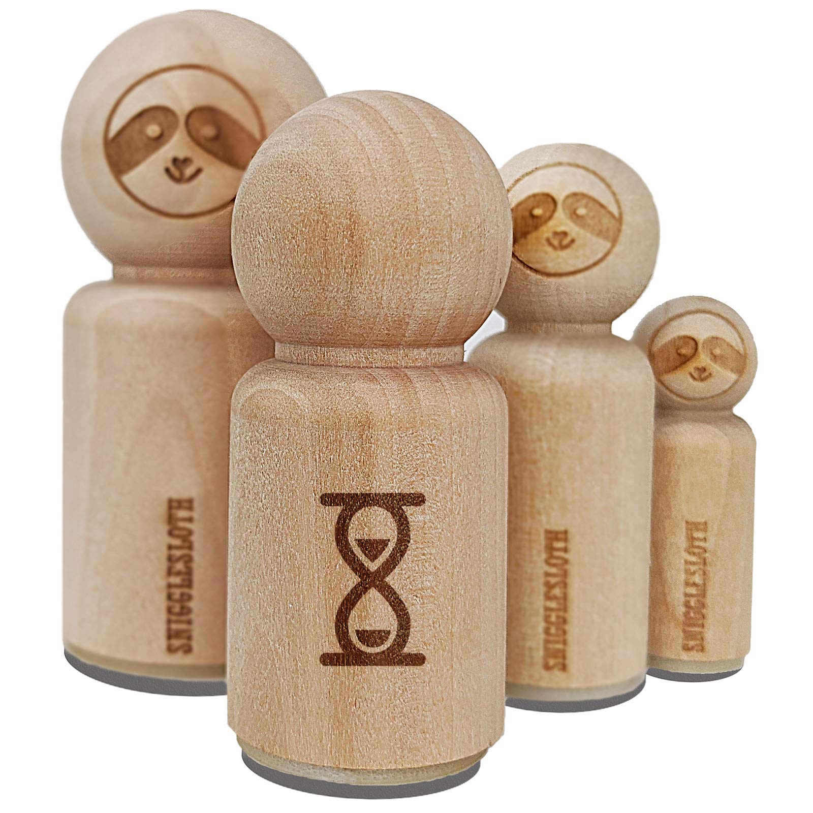 Mini 1/2 Inch Sand Timer Rubber Stamp for Crafting, Planner Stamping, Scrapbooking & DIY Projects - Perfect for Journals, Cards, and Paper Crafts