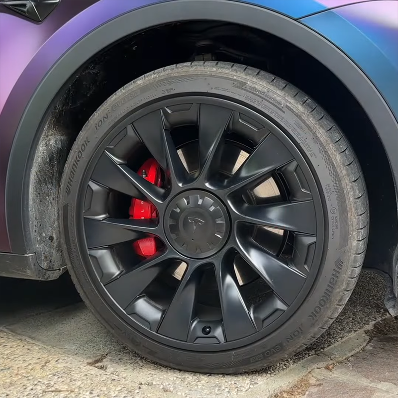 Tesla Model Y 20 Inch Induction Wheel Rim Protector - ABS All-in-One Mecha Style Rim Case | Perfect for Road Trips, City Driving & Off-Road Protection