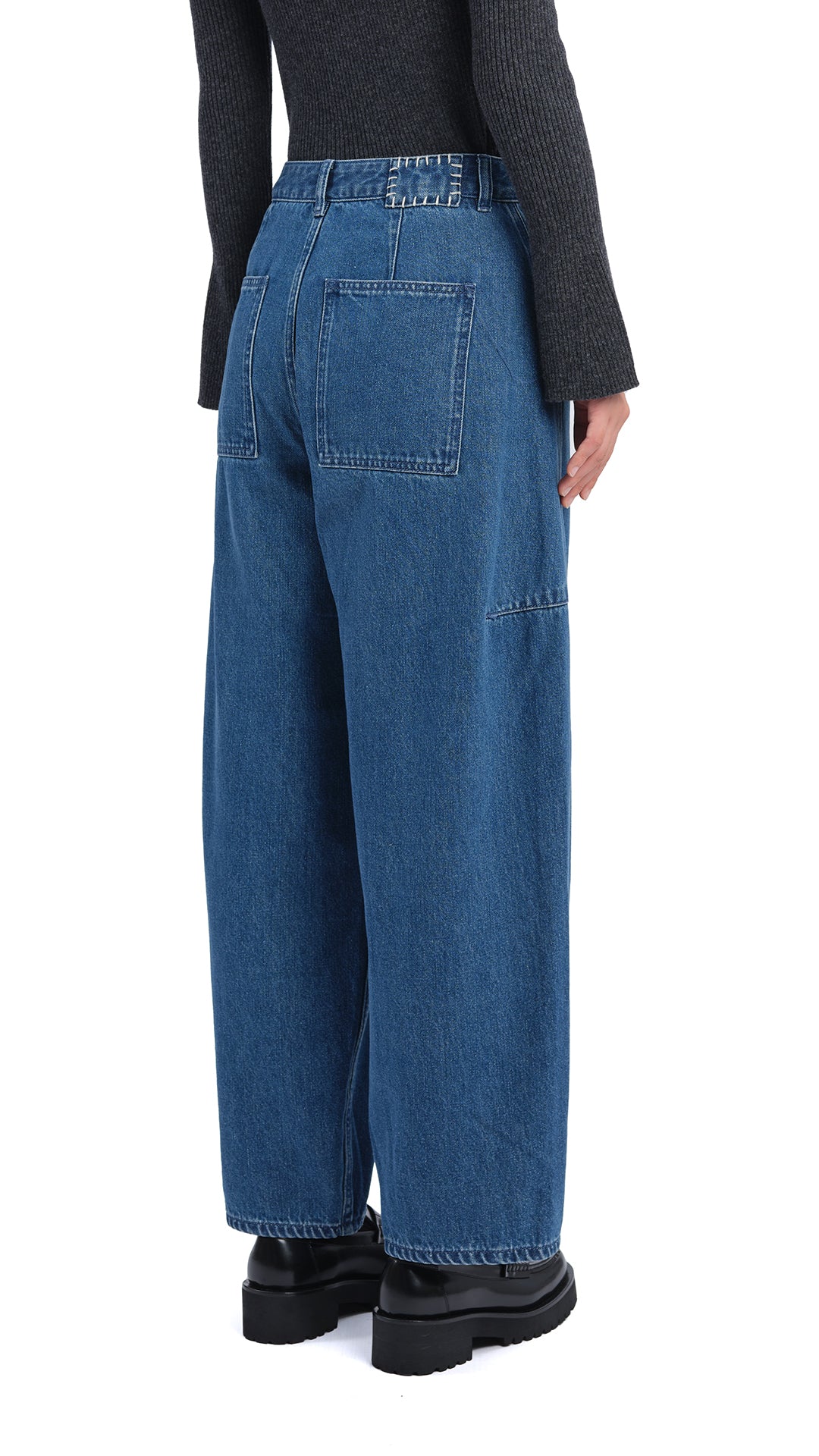 3D Balloon Jeans for Women - High Waisted Baggy Denim Pants with Elastic Waistband | Trendy Streetwear, Casual Outfit & Party Fashion