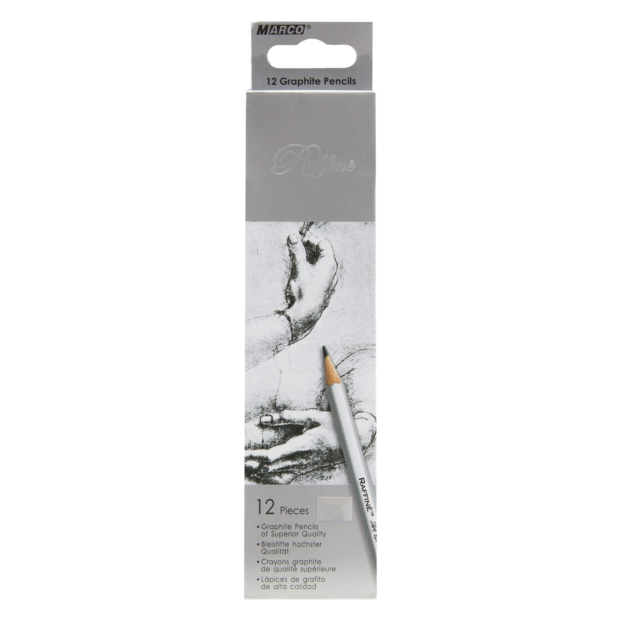 Premium HB Graphite Pencils Set of 12 - Smooth Writing & Drawing Pencils for Artists, Students & Professionals - Ideal for Sketching, Shading & Note Taking