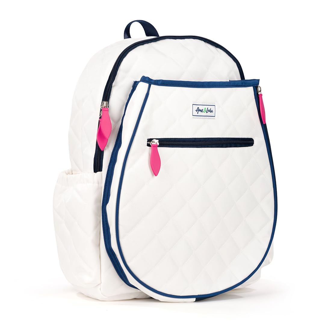Ame & Lulu Jr. Love Tennis Backpack for Kids - Stylish Sports Bag for School, Practice & Travel - Perfect for Tennis, School & Gym Use