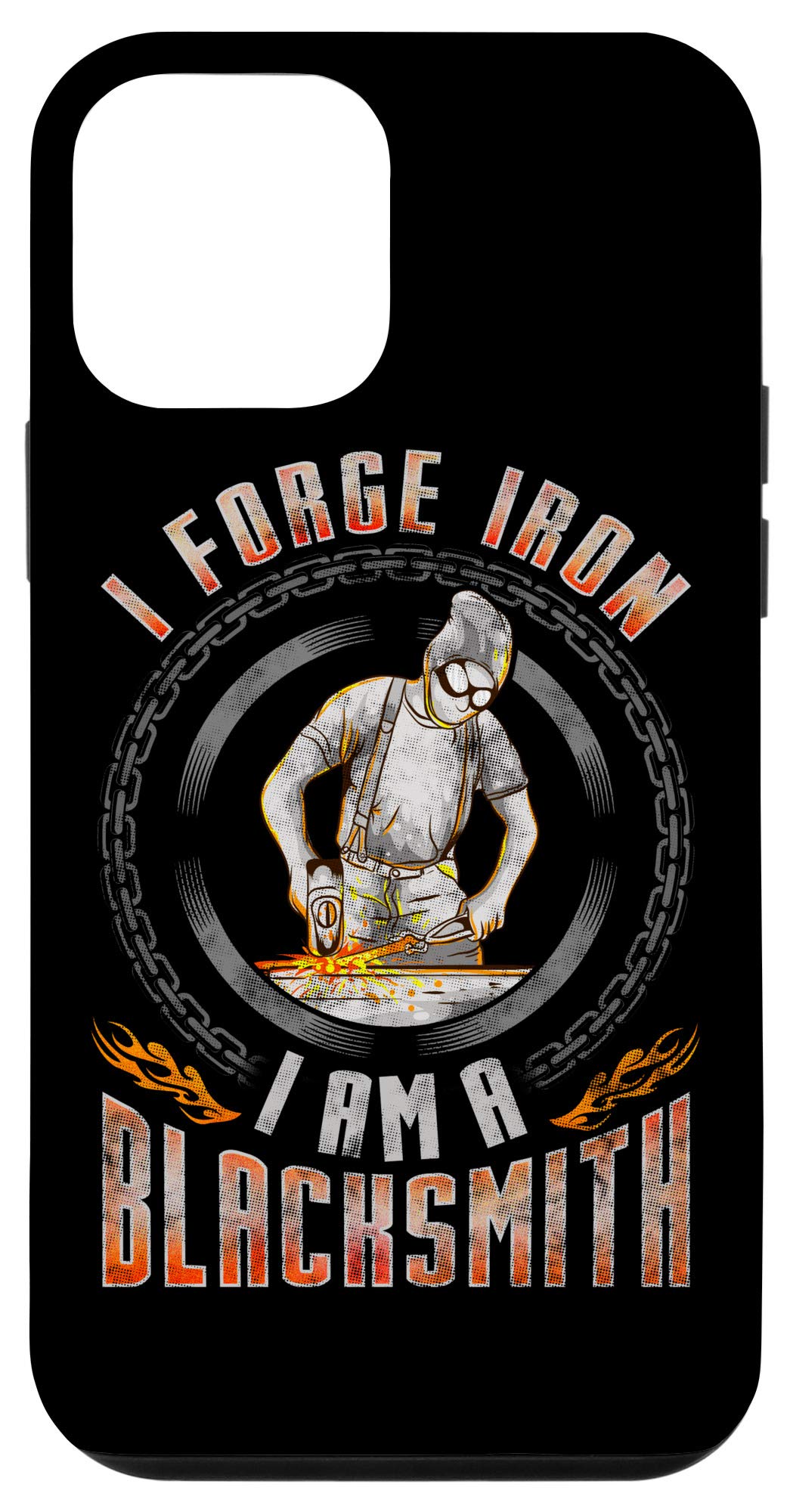 iPhone 12 Mini Case - Premium Forged Iron Design | Durable Blacksmith Inspired Phone Cover for Protection | Perfect for Outdoor, Work & Adventure Enthusiasts