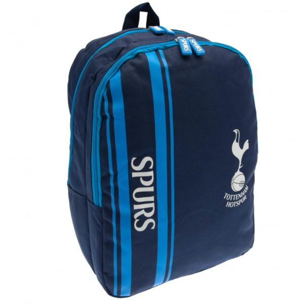 Tottenham Hotspur Official Stripe Backpack for School, Travel & Sports - Lightweight Durable Soccer Backpack for Men & Women
