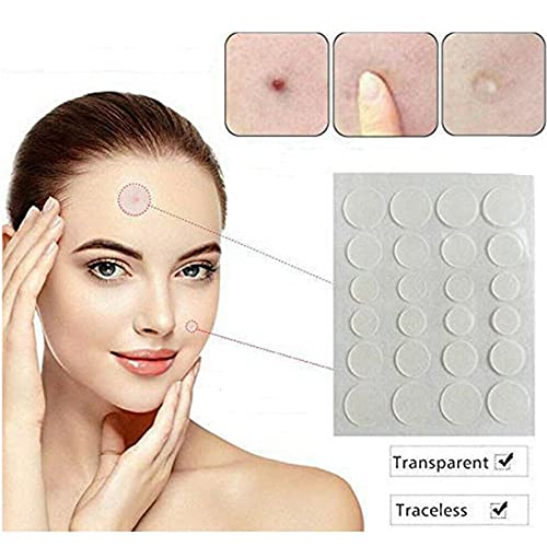Gold Look Acne Pimple Patches - Invisible Hydrocolloid Facial Stickers for Pimple & Acne Treatment (36 Count) | Perfect for Overnight Spot Treatment & Daytime Concealing