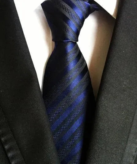 Stylish Striped Silk Neckties for Men - Elegant Formal & Business Attire Accessories for Weddings, Office & Special Occasions