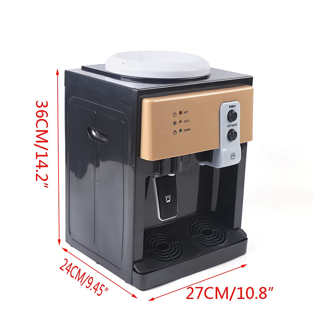 550W Stainless Steel Top Loading Water Cooler Dispenser - Hot & Cold Water for Home & Office, Electric Countertop Water Dispenser with One-Touch Start | Perfect for Kitchen, Break Room & Office Hydration