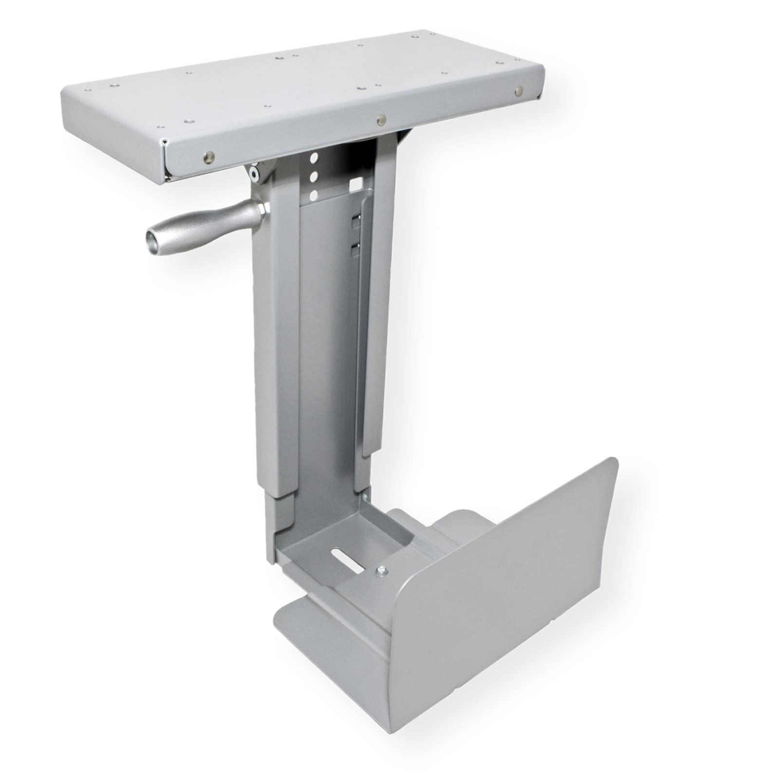 Premium PC Desk Stand - Stable, Flexible & Rotatable Computer Monitor Stand - Silver - Holds Up to 30kg - Perfect for Home Office, Gaming & Workspace Setup