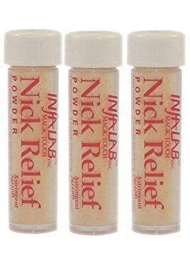 Infalab Nick Relief Styptic Powder for Shaving Cuts - 3 Pack | Fast Bleeding Control for Men & Women | Post-Shave First Aid, Grooming, and Pet Care