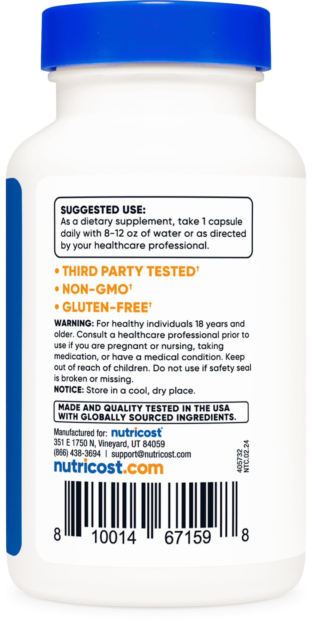 Nutricost Zinc Chelate 50mg, 120 Vegetarian Capsules - Gluten Free, Non-GMO Supplement for Immune Support & Skin Health - Perfect for Daily Wellness Routine & Vegetarian Diet