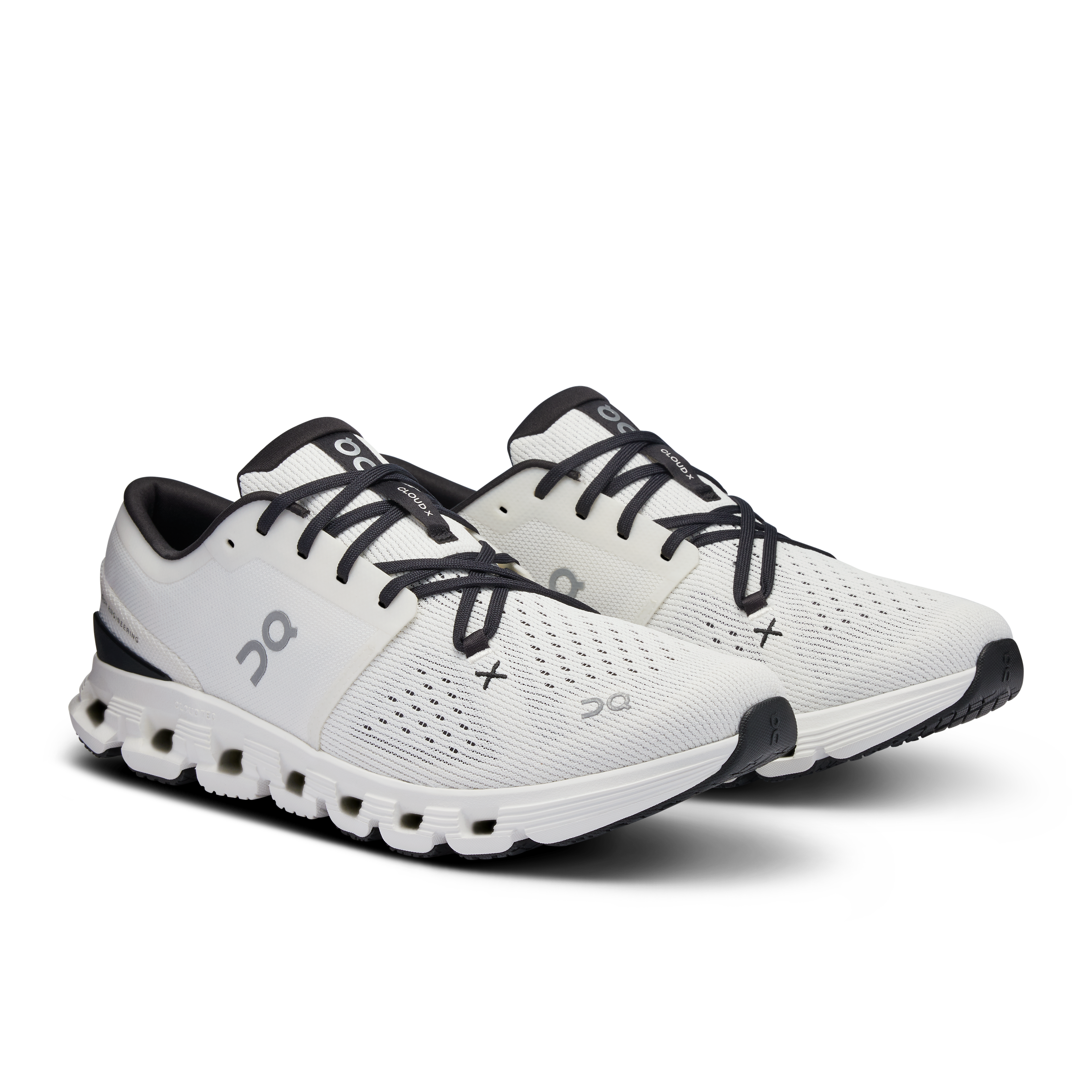 On Running Men's Cloud X 4 Running Shoes - Lightweight & Breathable Sneakers for Training & Gym Workouts (Ivory/Black) | Perfect for Jogging, CrossFit & Everyday Wear