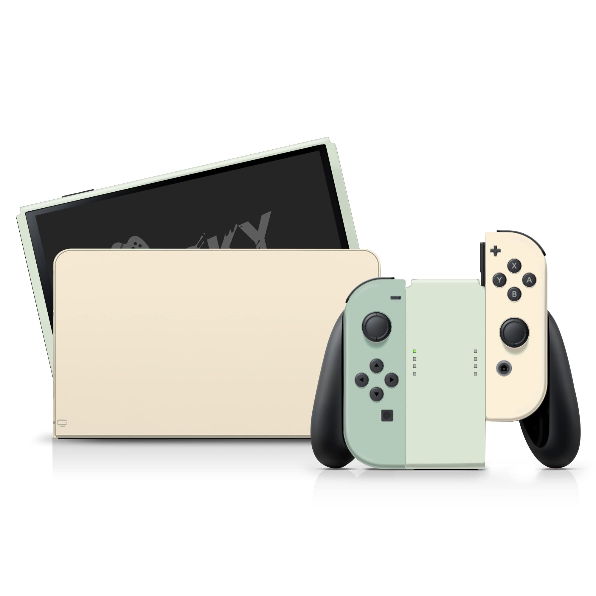 Premium 3M Vinyl Full Wrap Decal Skin for Nintendo Switch OLED - Classic Pastel Design, Protective Cover Compatible with Switch OLED, Durable Sticker for Gaming Console Protection (Perfect for Travel, Gaming Sessions & Customization)