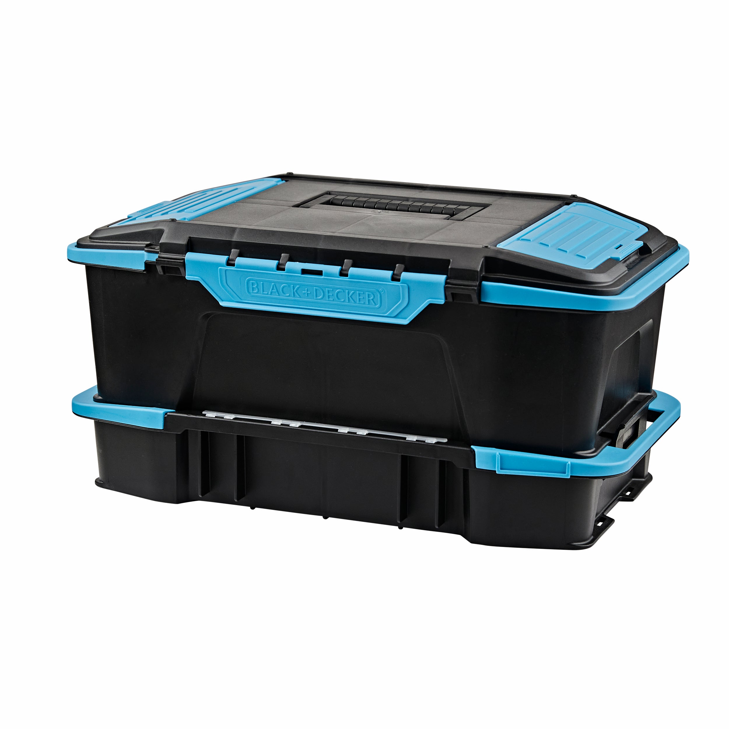 19in. 2-in-1 Stackable Storage Caddy and Organizer with Handle - Perfect for Kitchen, Bathroom, Office & Kids Room Organization